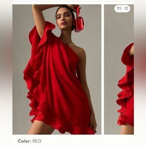 Vineet Bahl One Shoulder Mini Dress (Med)